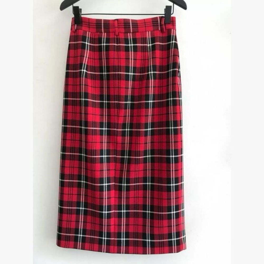 Zara Plaid Pencil Skirt